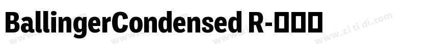 BallingerCondensed R字体转换